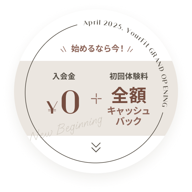 女性専用パーソナルトレーニング＆ストレッチ YourFit（ユアフィット）三軒茶屋のキャンペーン詳細はこちら